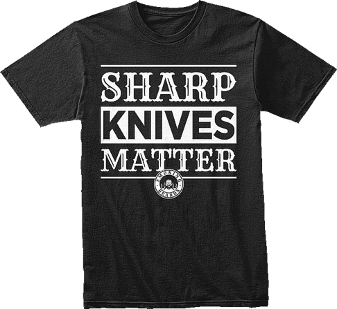 Smoking Beards T-Shirt #3 - Sharp knives matter